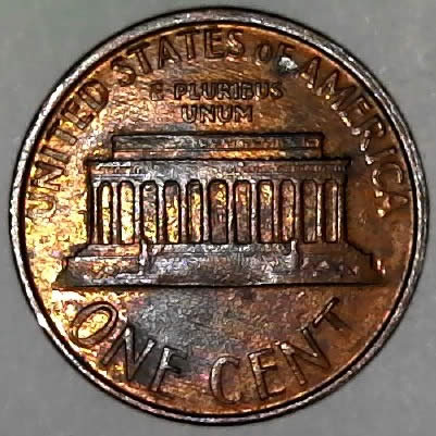 1987-P-Lincoln-Memorial-Cent-Struck-Through-Grease!-One-Of-My-Good-Ones